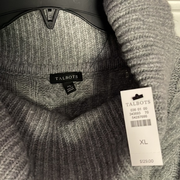 Talbots XL grey sweater dress - Picture 3 of 6